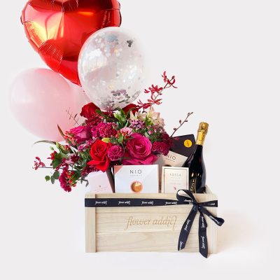 Romance Hamper with Balloons Large