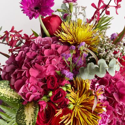 Bijou Hydrangea Bouquet Close Up