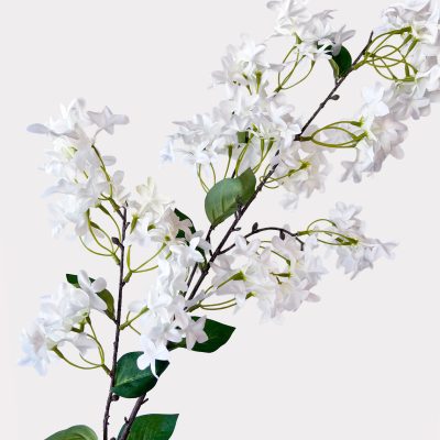 Blossom Spray White Artificial Faux Flower