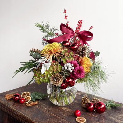 Christmas Flower Bowl Large