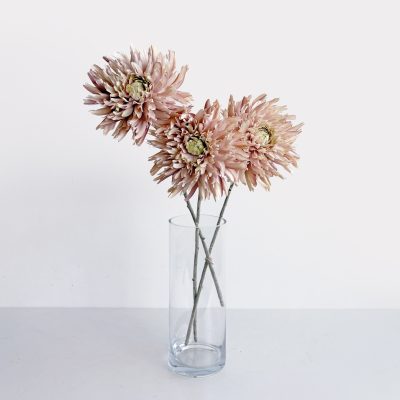 Dahlia Spray Light Pink Artificial Faux Flowers