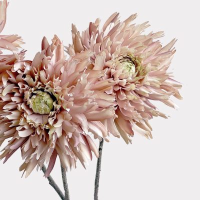 Dahlia Spray Light Pink Artificial Faux Flowers