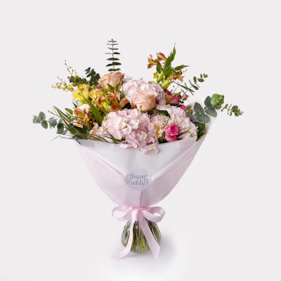 Hydrangea Bliss Bouquet Wrapped