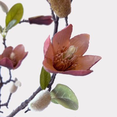 Magnolia Bud Branch Artificial Faux Flowers